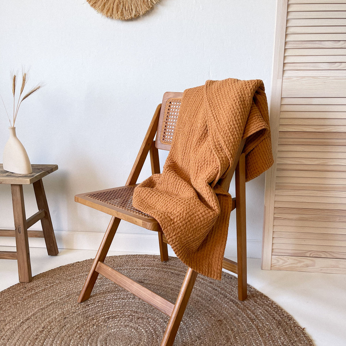 LUXUS 100% Baumwolle Waffeldecke Extra Groß – Super Weich Für Sofa, Bett Oder Reise