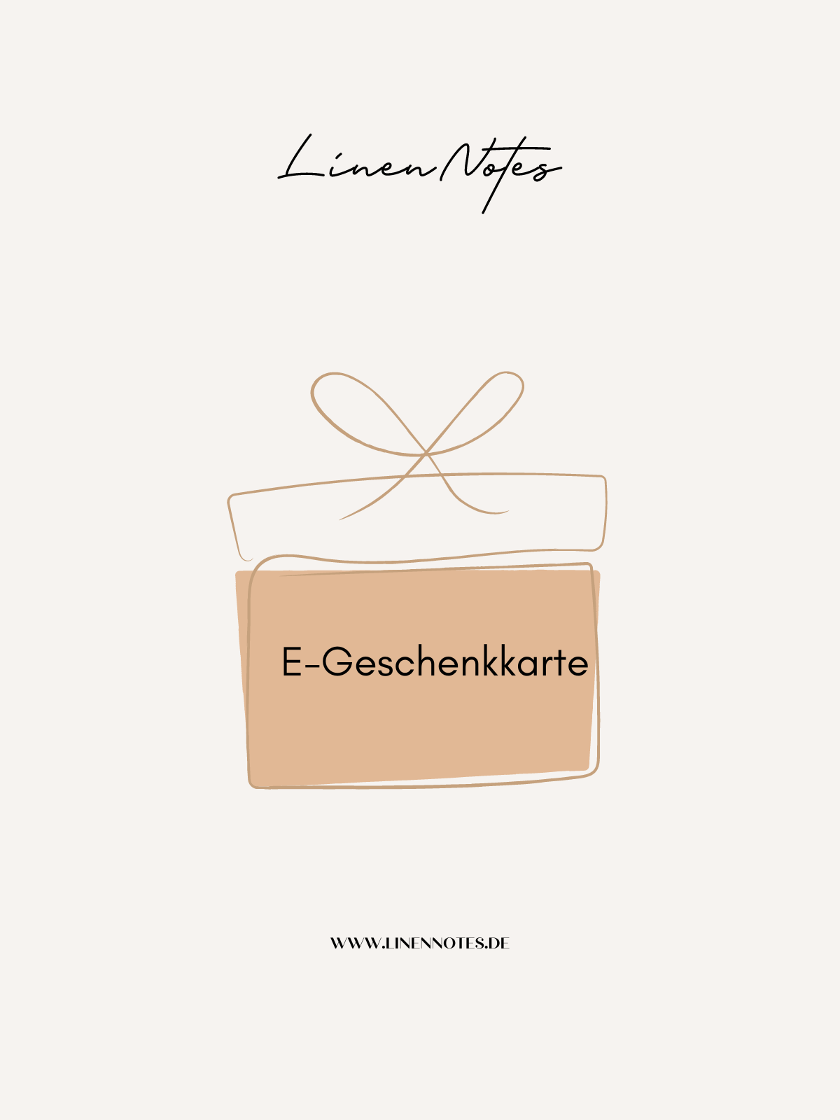 Linen Notes Digitale Geschenkkarte - Linen Notes